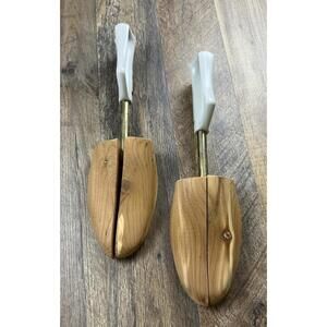 Vintage Florsheim Rochester Travel Tree Shoe Keepers Stretcher Cedar Wood Handle